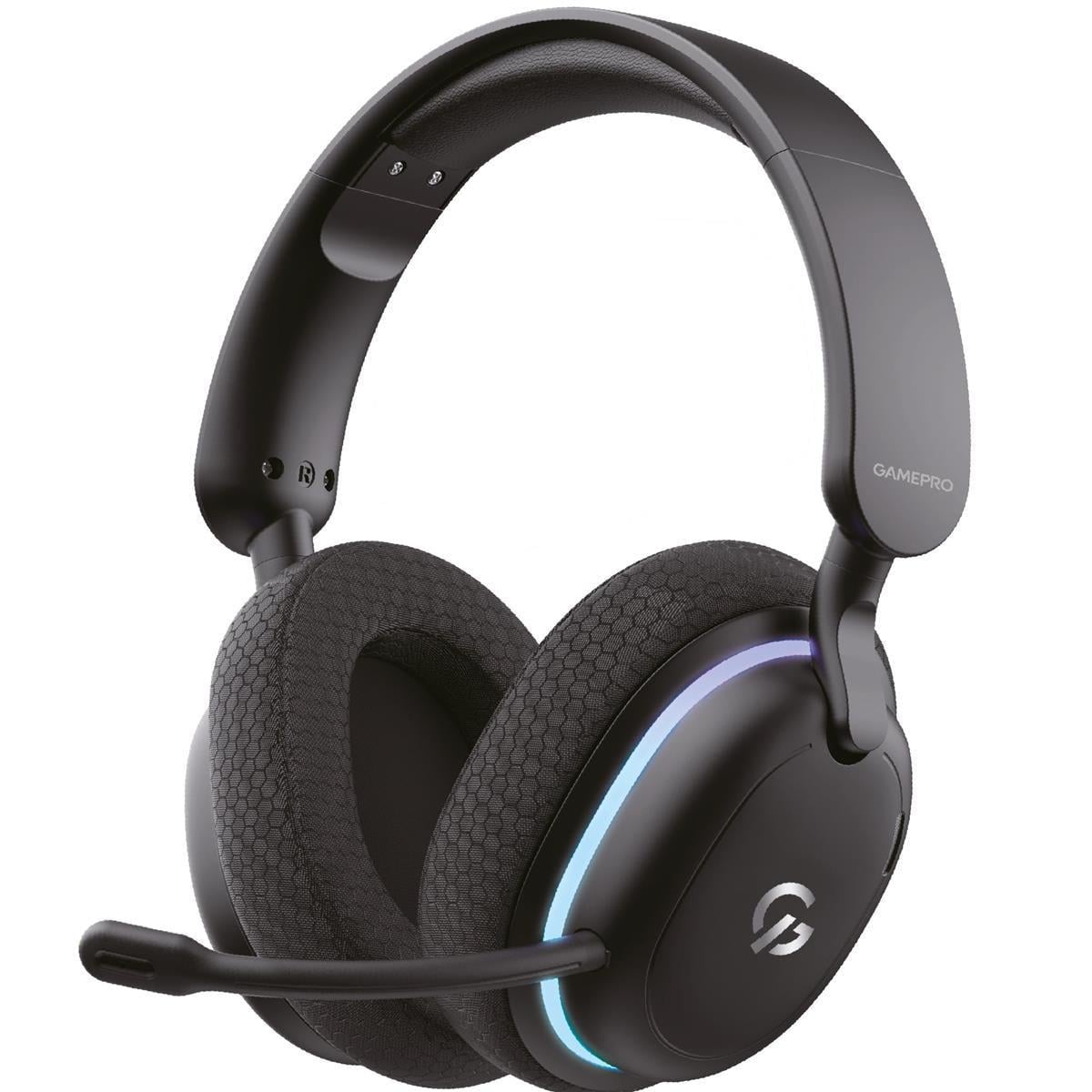 Навушники бездротові GamePro Asgard Bragi Bluetooth 5.2 з USB-ресивером 7.1 Black (HSW250B)