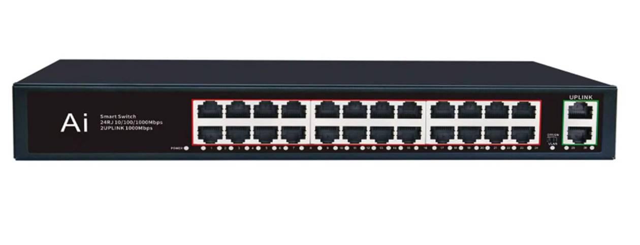 Комутатор Merlion MG1026 26 портів Ethernet 10/100/1000 Мбіт/сек метал AC220V (39352) Комутатор Merlion MG1026 26 портів Ethernet 10/100/1000 Мбіт/сек метал AC220V (39352)