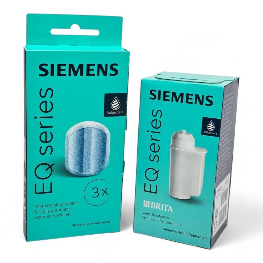 Набор для обслуживания кофеварок Siemens таблетки от накипи Siemens TZ80002A/фильтр Siemens Brita Intenza