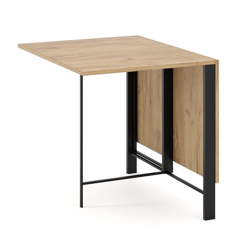 Стіл-трансформер обідній ART IN HEAD Voody ЛДСП/метал розкладний 90х10/138 см Дуб евок/Чорний (50846) - фото 2 Стіл-трансформер обідній ART IN HEAD Voody ЛДСП/метал розкладний 90х10/138 см Дуб евок/Чорний (50846) - фото 2
