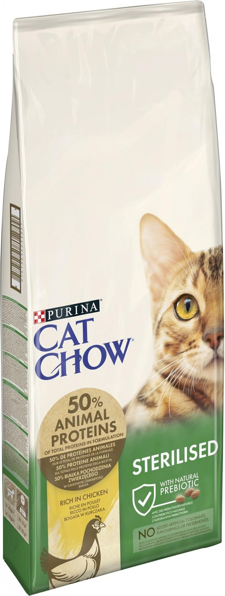 Сухой корм для стерилизованных котов Purina Cat Chow Sterilized с курицей 15 кг (7613032233051) - фото 2 Сухой корм для стерилизованных котов Purina Cat Chow Sterilized с курицей 15 кг (7613032233051) - фото 2