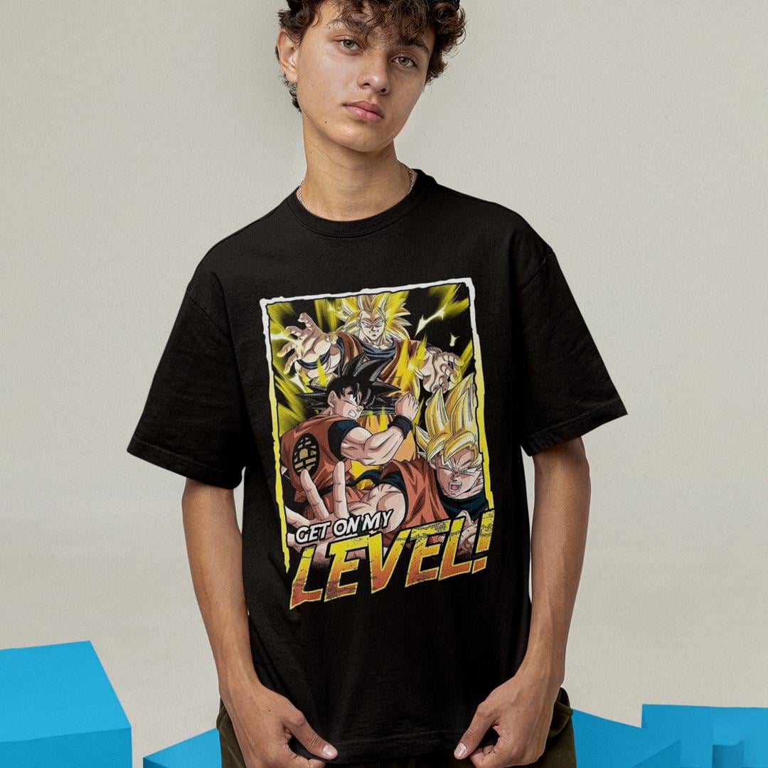 Футболка унисекс Dragon Ball Son Goku Get On My Leve XS Черный (31931733)