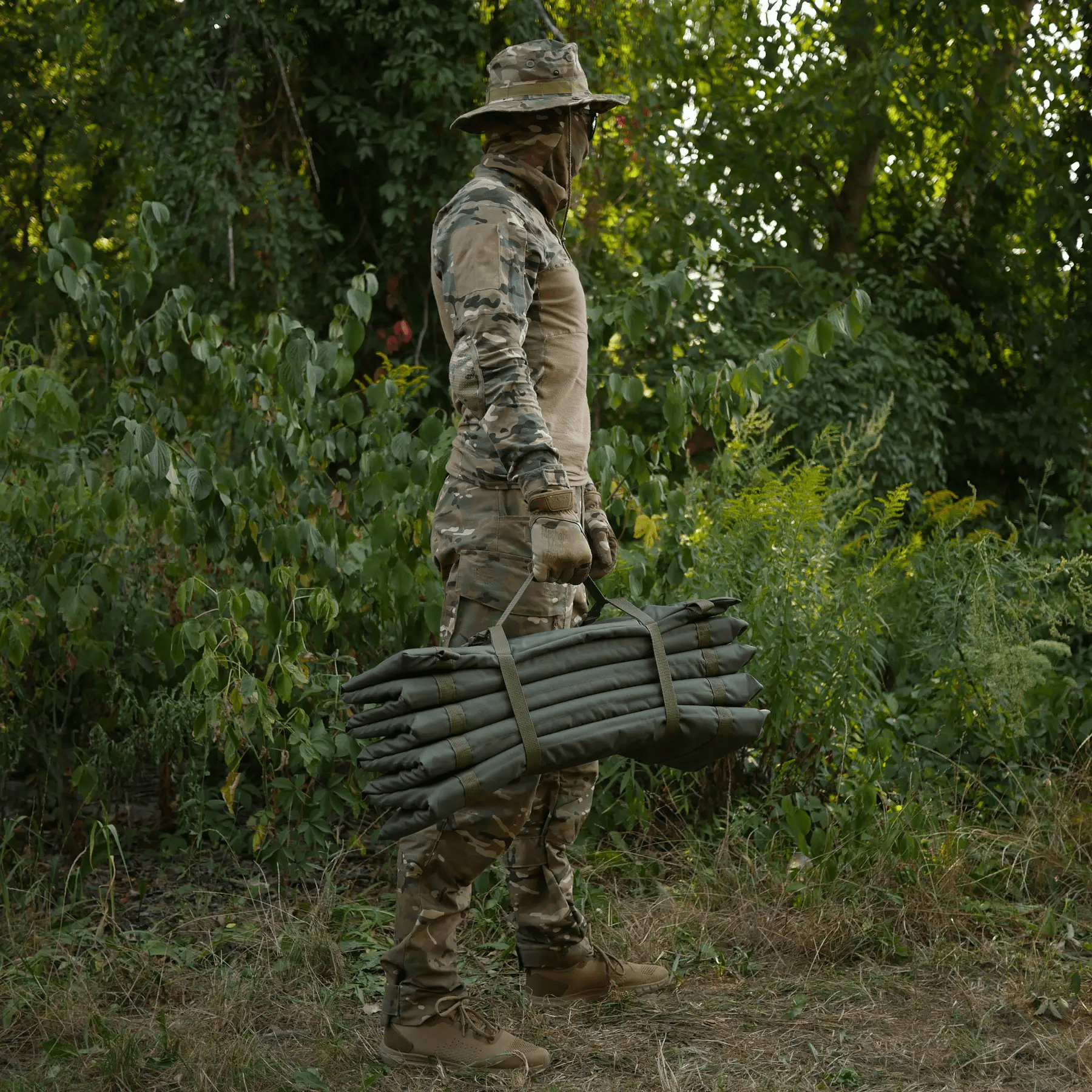 Каремат складаний Kiborg 190x60x2 см Оливковий - фото 9 Каремат складаний Kiborg 190x60x2 см Оливковий - фото 9
