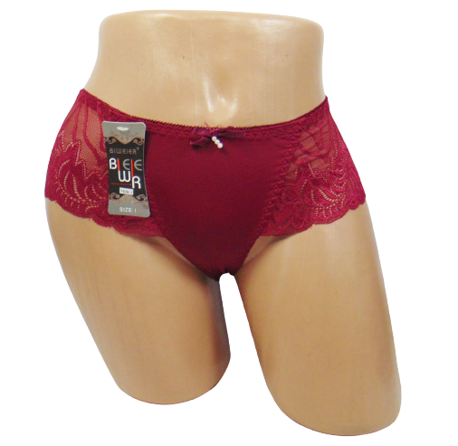 Женские трусики бразилиана Biweier 19291 XL Бордовый (1684389674)