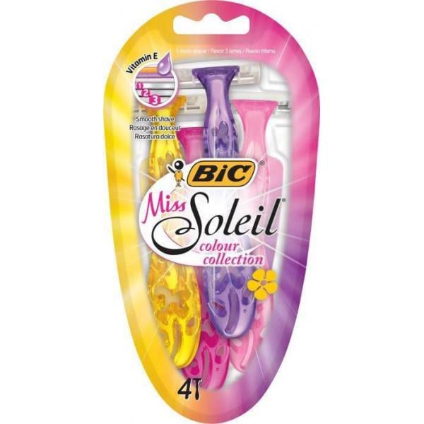 Станки бритвенные одноразовые BiC Miss Soleil color collection 4 шт. (303843) - фото 1