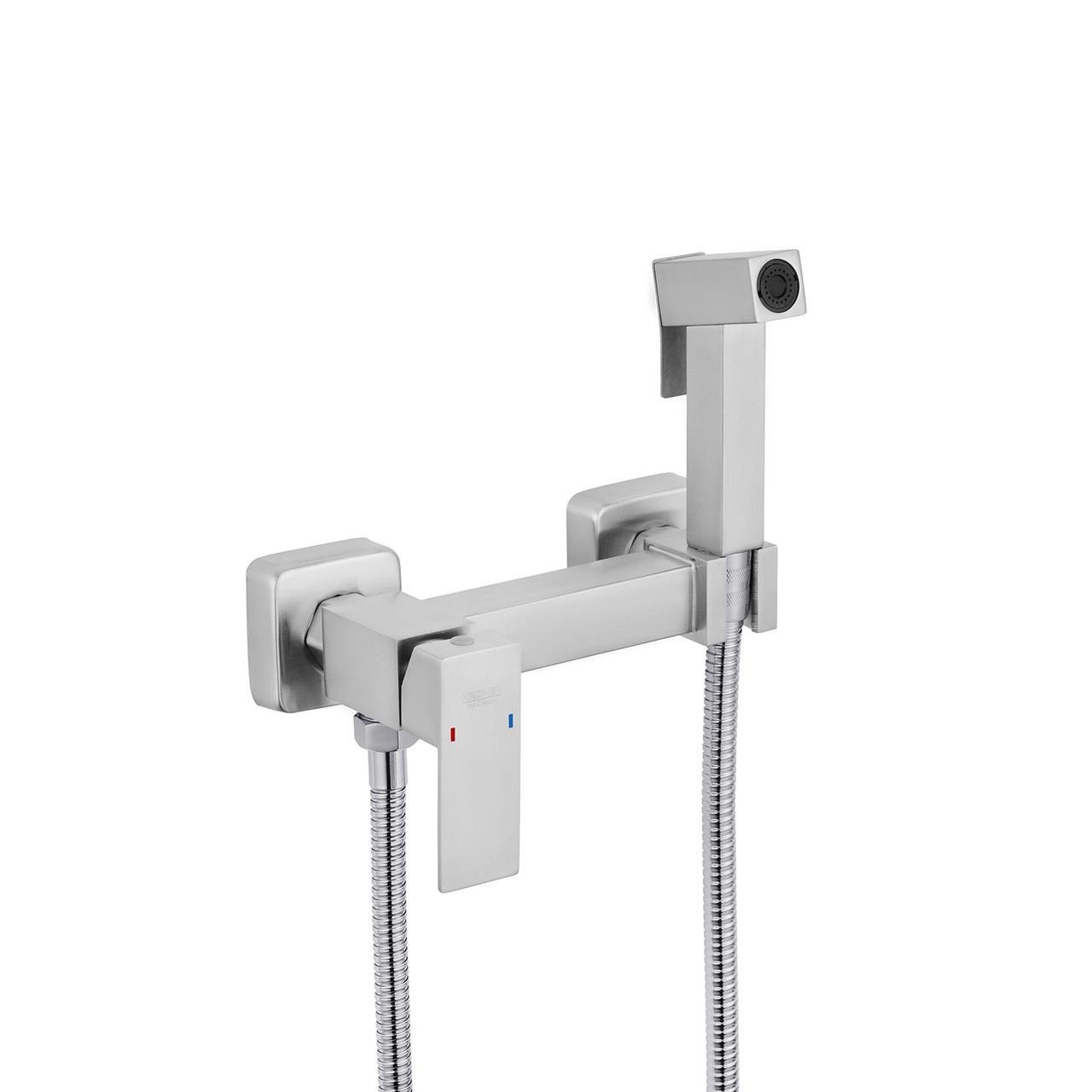 Гігієнічний душ зі змішувачем Kroner KRP Edelstahl Kubus ESG052 Сатин (CV031897)