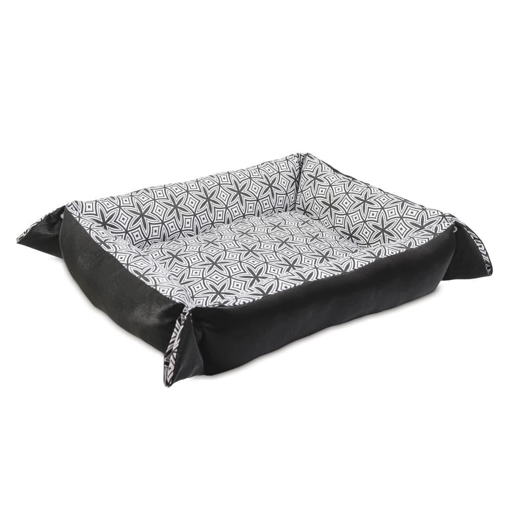 Лежак для тварин Природа Pet Fashion Transformer 54x66x20 см Чорно-білий (PR241982)