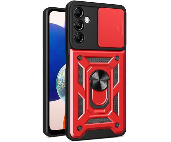 Чехол накладка Ricco Camera Sliding для Samsung Galaxy A25 Красный