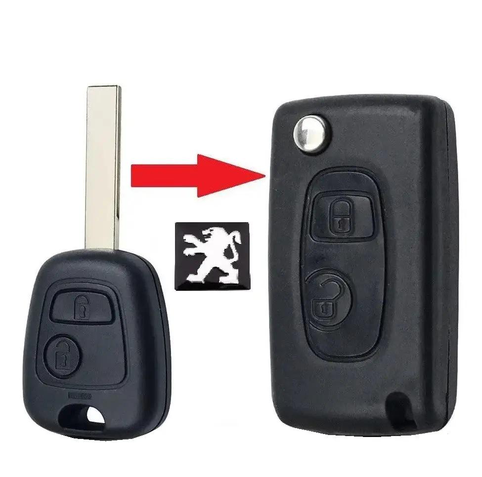 Корпус викидного автоключа для Peugeot MS10 - фото 2