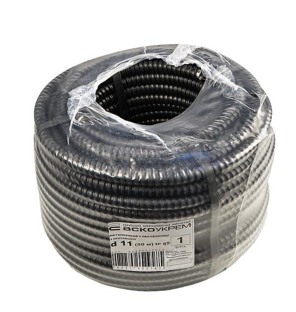 Металлорукав АСКО-УКРЕМ в ПВХ-оболочке с протяжкой d 11 50 м (28334520)