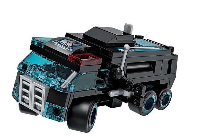 Конструктор Qman Транспорт с оружием 96 дет.