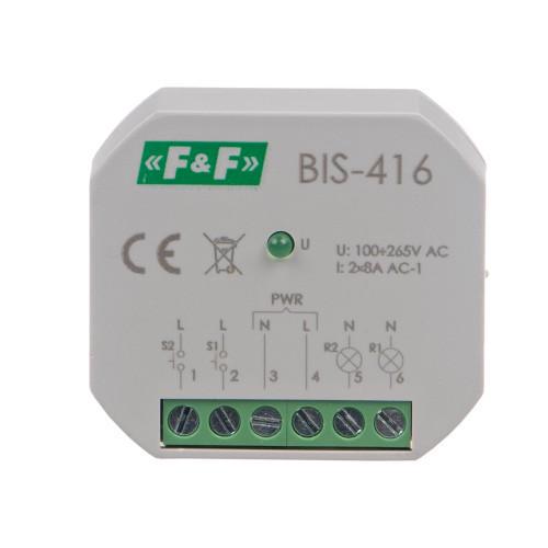 Реле импульсное F&F BIS-416 165-265 В AC 16 A (00000062704)