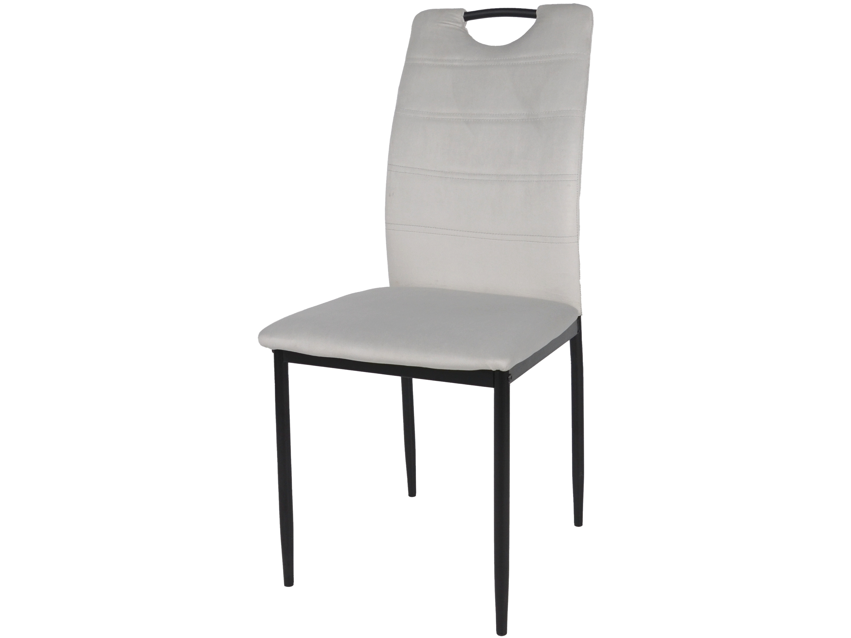 Стул Intarsio Alex Черный/Светло-серый - фото 1