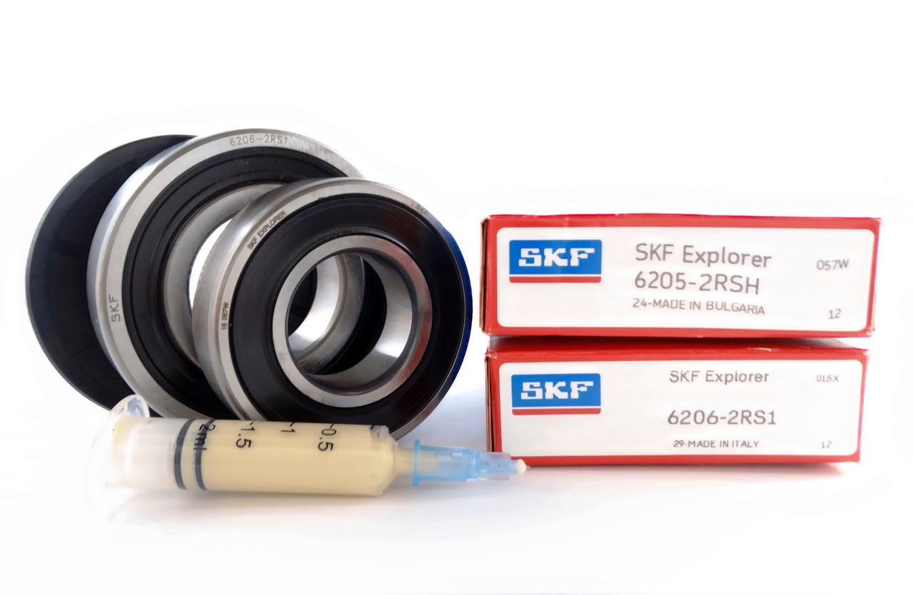 Подшипники для стиральной машины LG 6205-6206 сальник 37x66x9,5/12,5 мм смазка 2 мл SKF (p2343) Подшипники для стиральной машины LG 6205-6206 сальник 37x66x9,5/12,5 мм смазка 2 мл SKF (p2343)