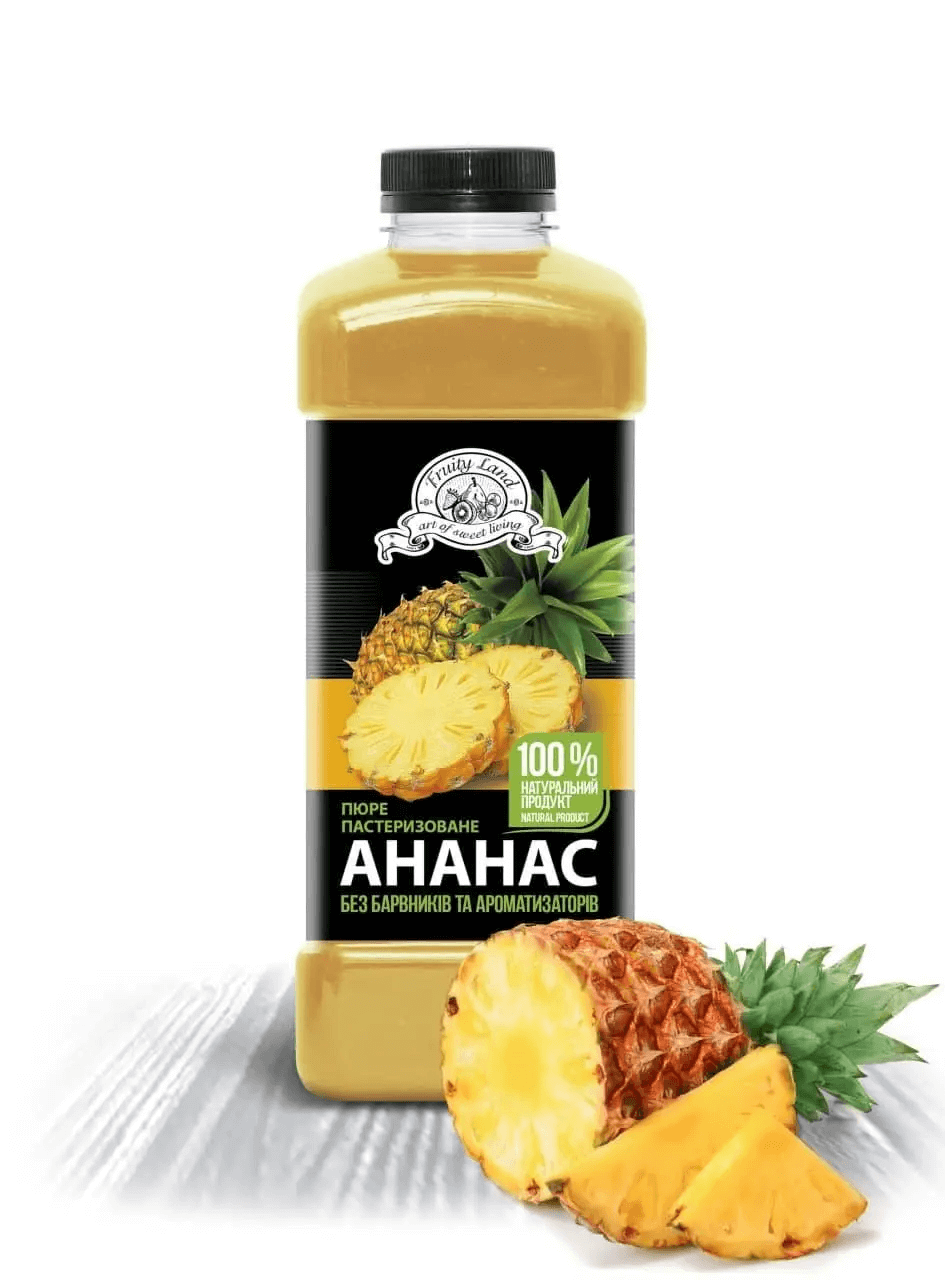 Пюре Ананас Fruityland пастеризоване 1 кг