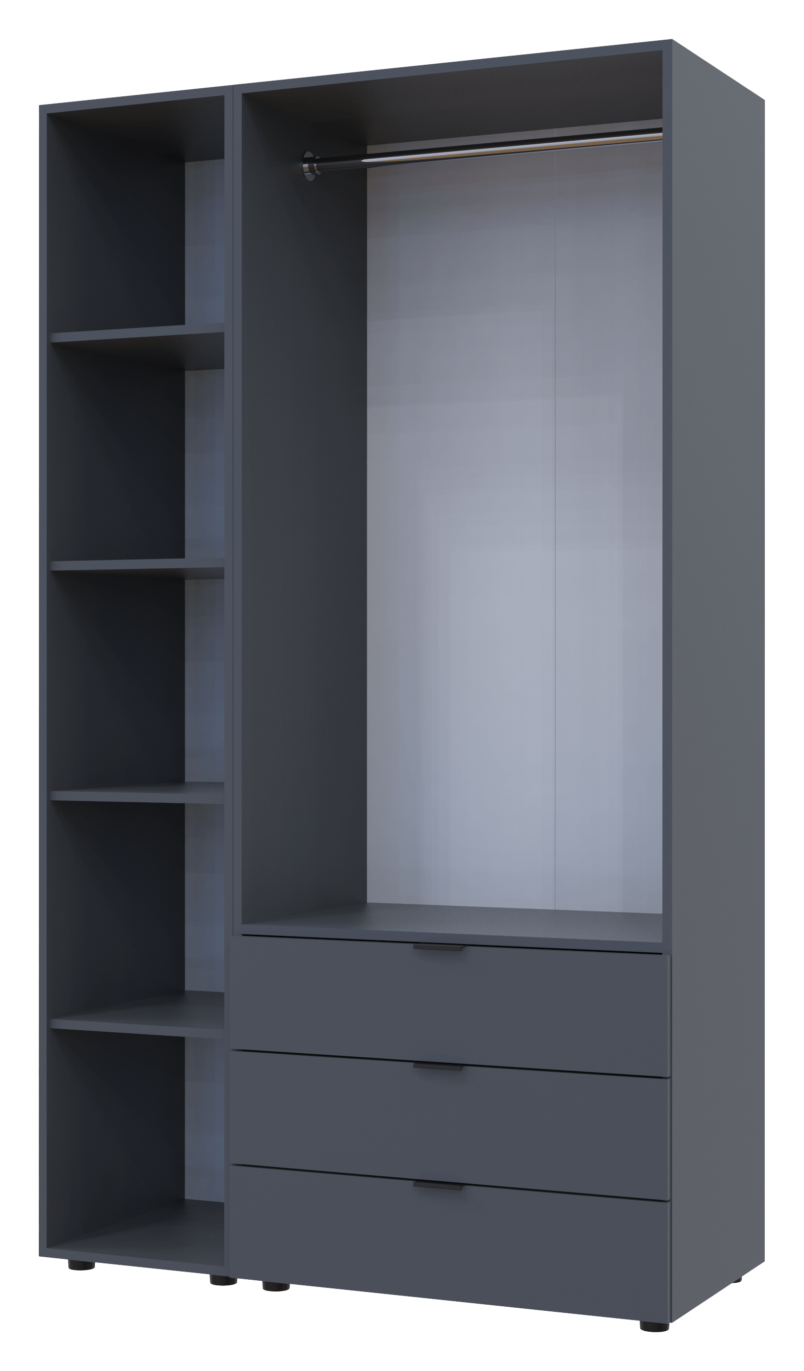 Комплект шкафов для одежды Doros Гелар 115,7х49,5х203,4 см 2 шт. Графит (DRS-011145)