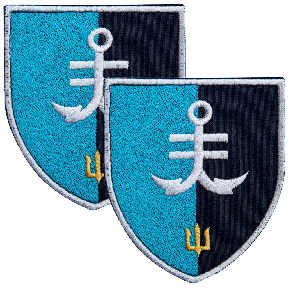 Набор шевронов на липучке 35 ОБрМП 8,6х10 см 2 шт. (26033)