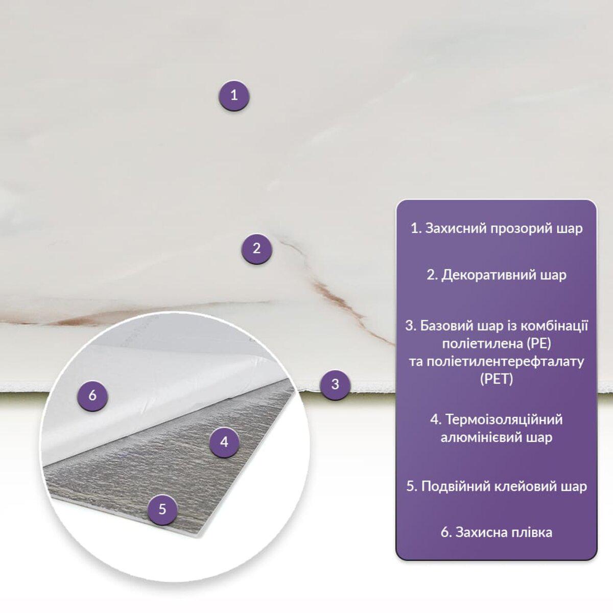 Плитка самоклеящаяся стеновая PET 600x300x2 мм (SW-00001678) - фото 2 Плитка самоклеящаяся стеновая PET 600x300x2 мм (SW-00001678) - фото 2