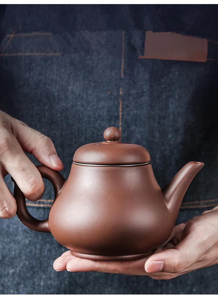 Заварочный чайник глиняный с ситечком 350 мл Коричневый (31-03-100) - фото 5 Заварочный чайник глиняный с ситечком 350 мл Коричневый (31-03-100) - фото 5