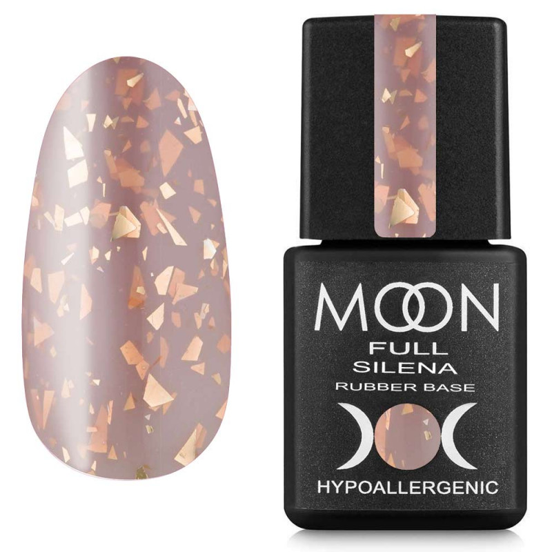 Базовое покрытие цветное с поталью Moon Full Silena Potal Base №2034 8 мл