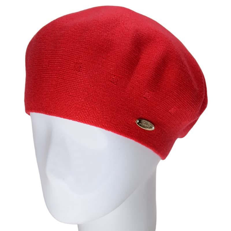 Берет женский двойной Novita Етюд L р. 57-58 Красный