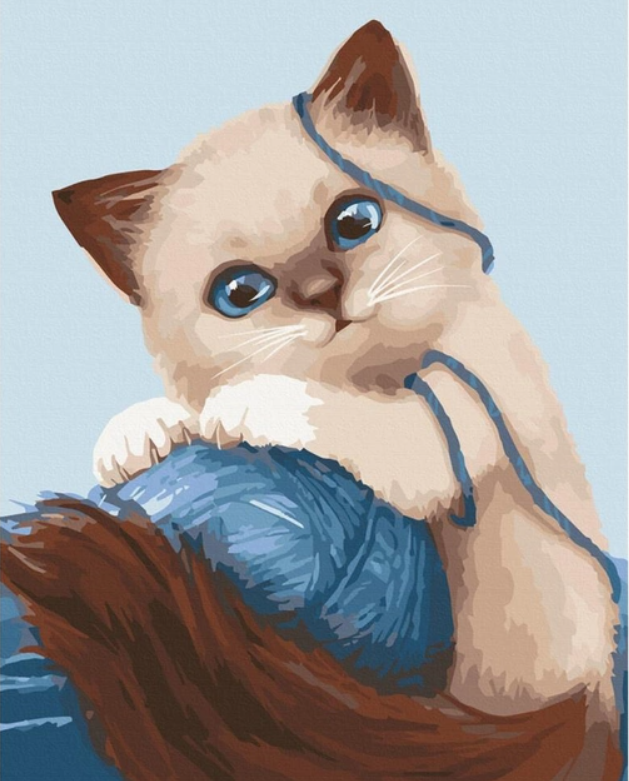 Картина по номерам Art Craft Игривый котенок 30х40 см (11673-AC)