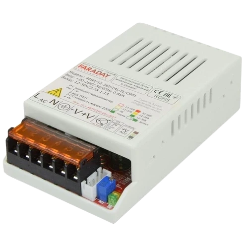 Блок живлення Faraday Electronics 40Wt/12-36V/PL 11,8-37,5В 3,4-1,4А (2863456562)