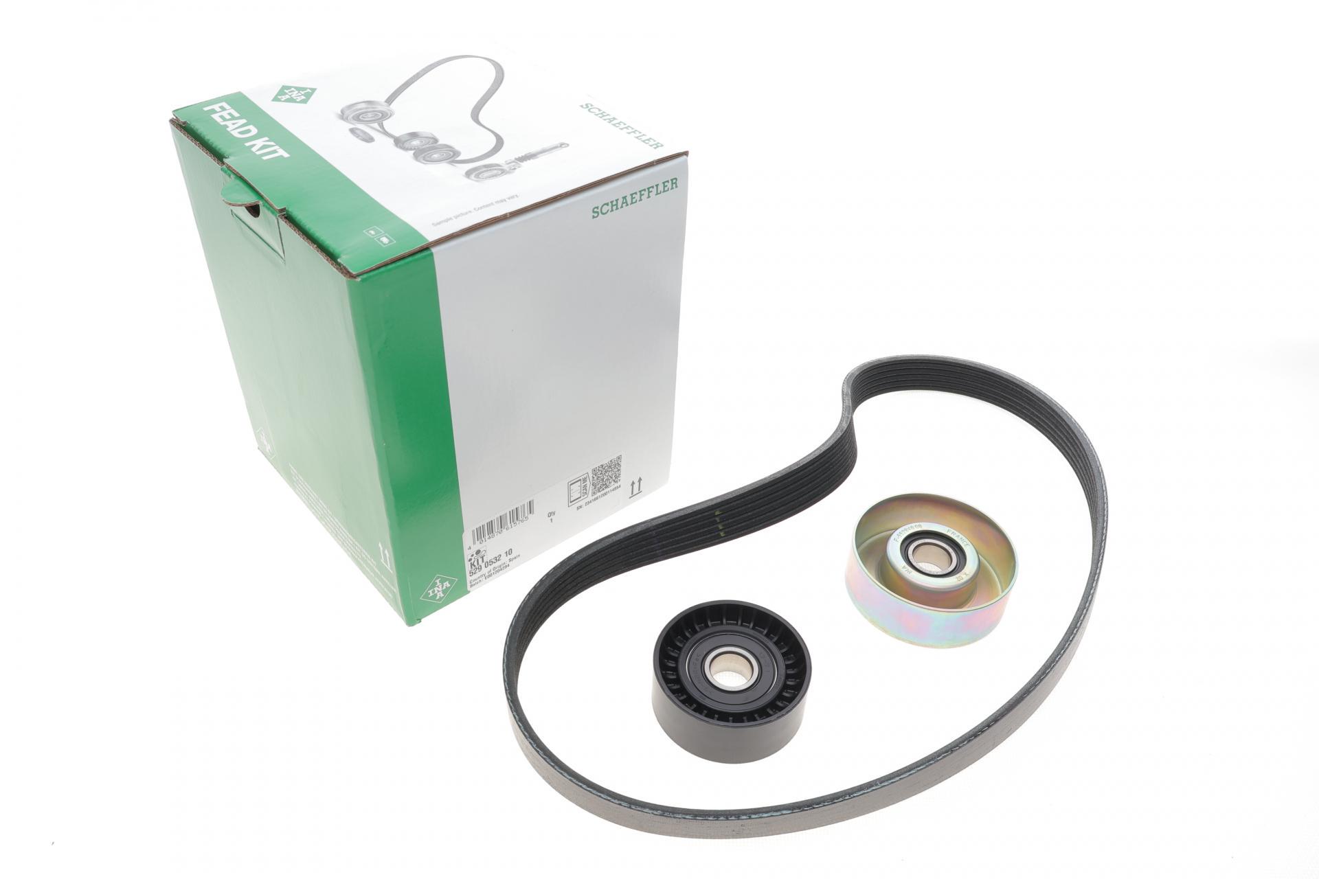 Комплект ремня генератора INA Citroen C4/C5/Peugeot 208/3008/308/5008/508 06- 6PK893 (529 0532 10)