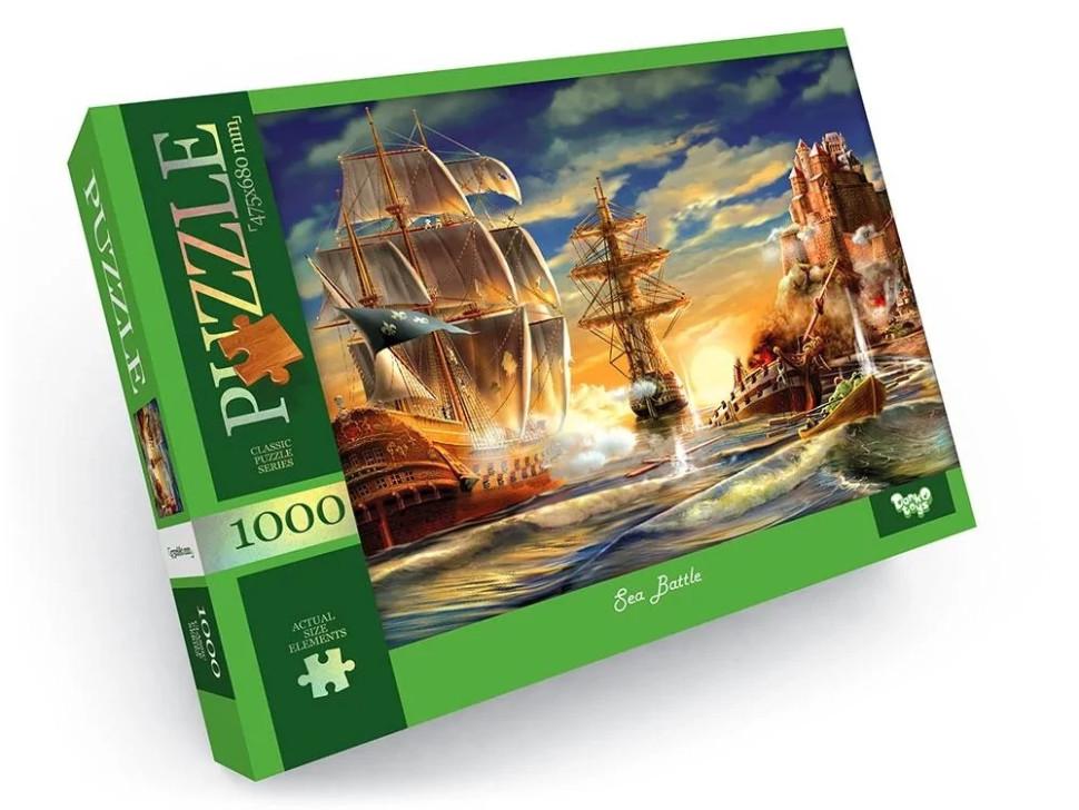 Пазл Danko Toys Sea Battle 40×29×5 см Зелений (IP-177-P-1179)
