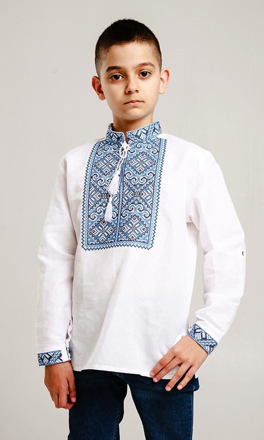 Вышиванка детская для мальчика Вышиваночка р. 116 Белый (741-3+)