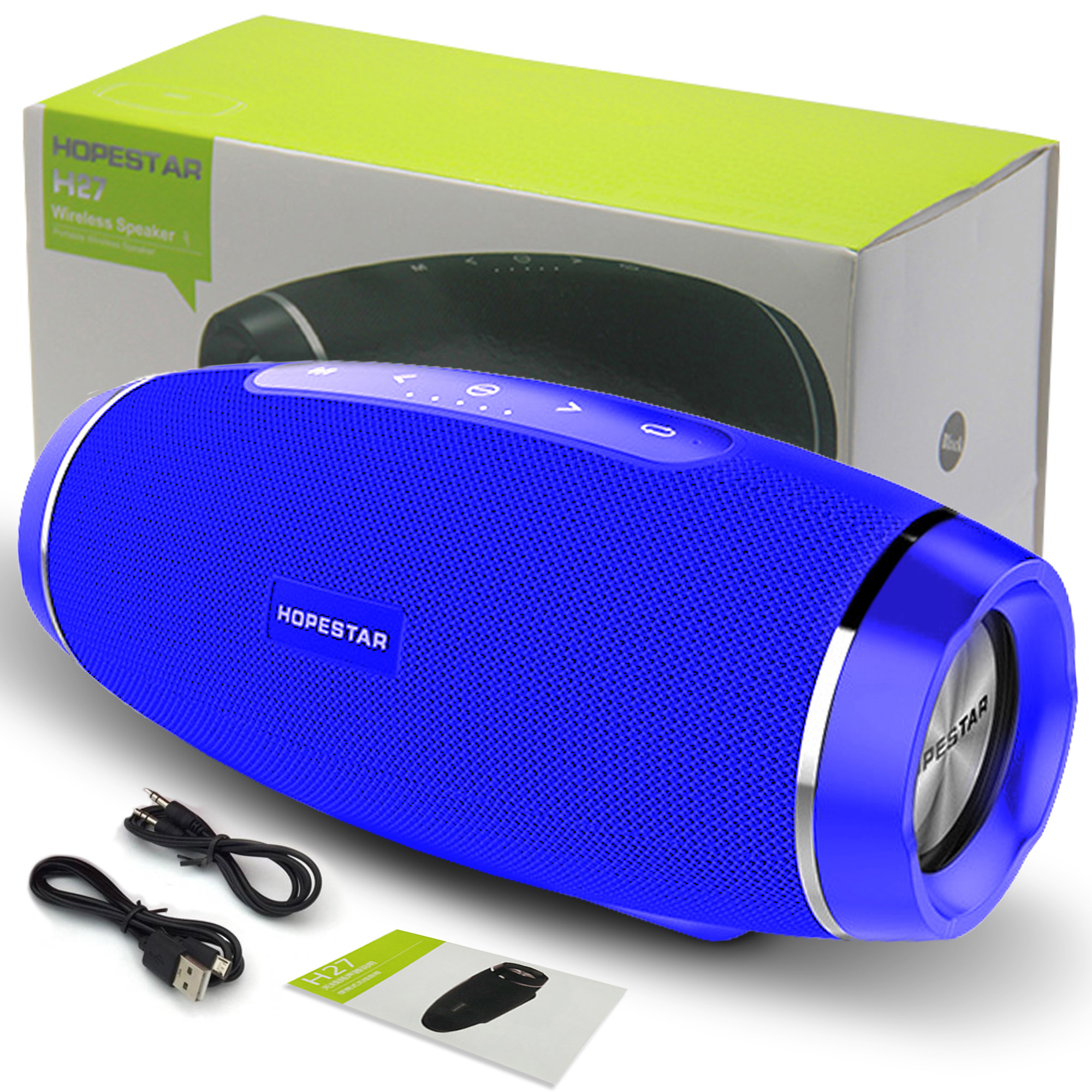 Акустическая система Hopestar PowerBank H27 Голубой - фото 1 Акустическая система Hopestar PowerBank H27 Голубой - фото 1