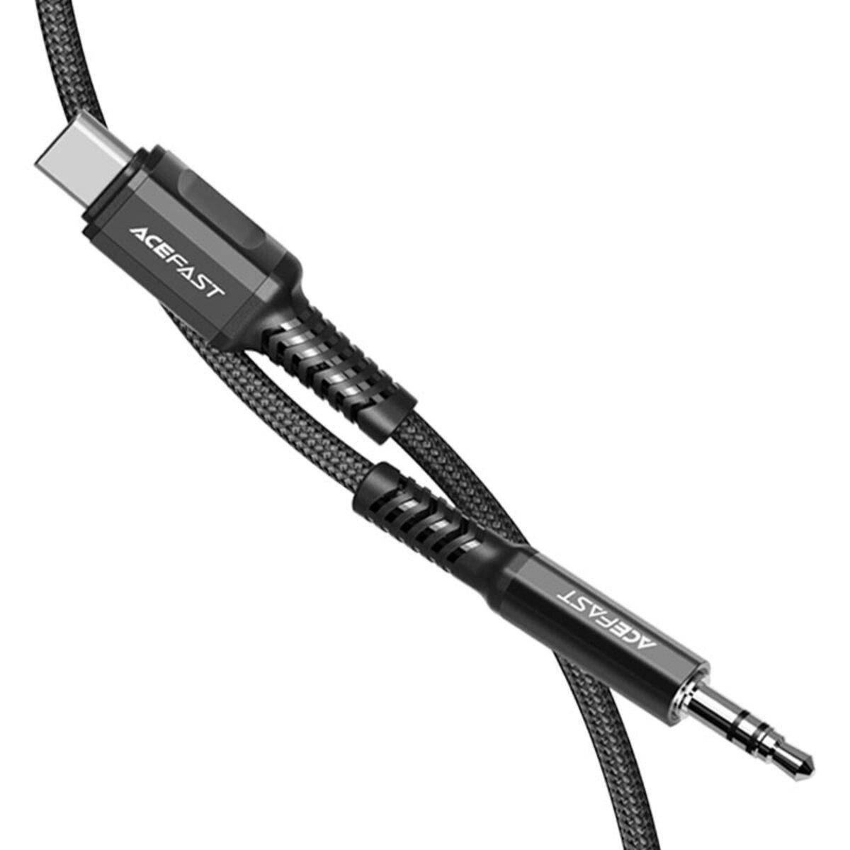 Кабель Acefast AFC1-08B Aluminum Alloy USB-C to 3,5 мм 1,2 м Black (10440852) - фото 3 Кабель Acefast AFC1-08B Aluminum Alloy USB-C to 3,5 мм 1,2 м Black (10440852) - фото 3