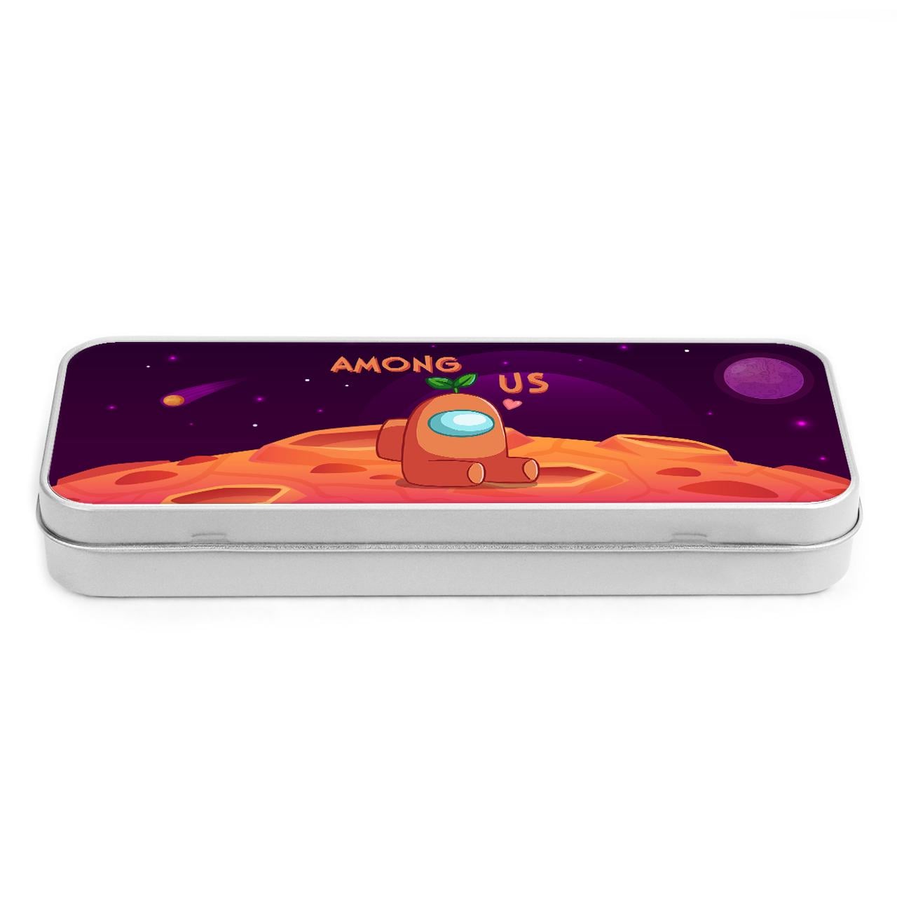 Пенал школьный Among Us Orange Серебряный (34408-2410-SR)