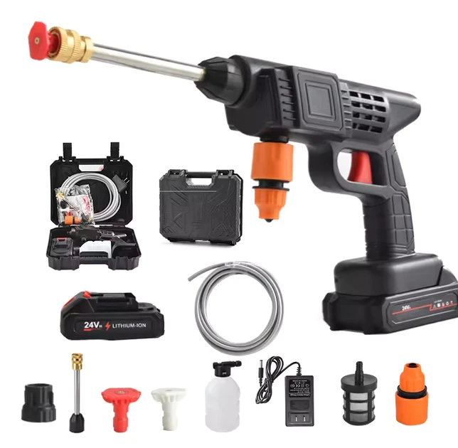 Мойка высокого давления беспроводная MVD-482 с двумя аккумуляторами/ручная мойка (8559)