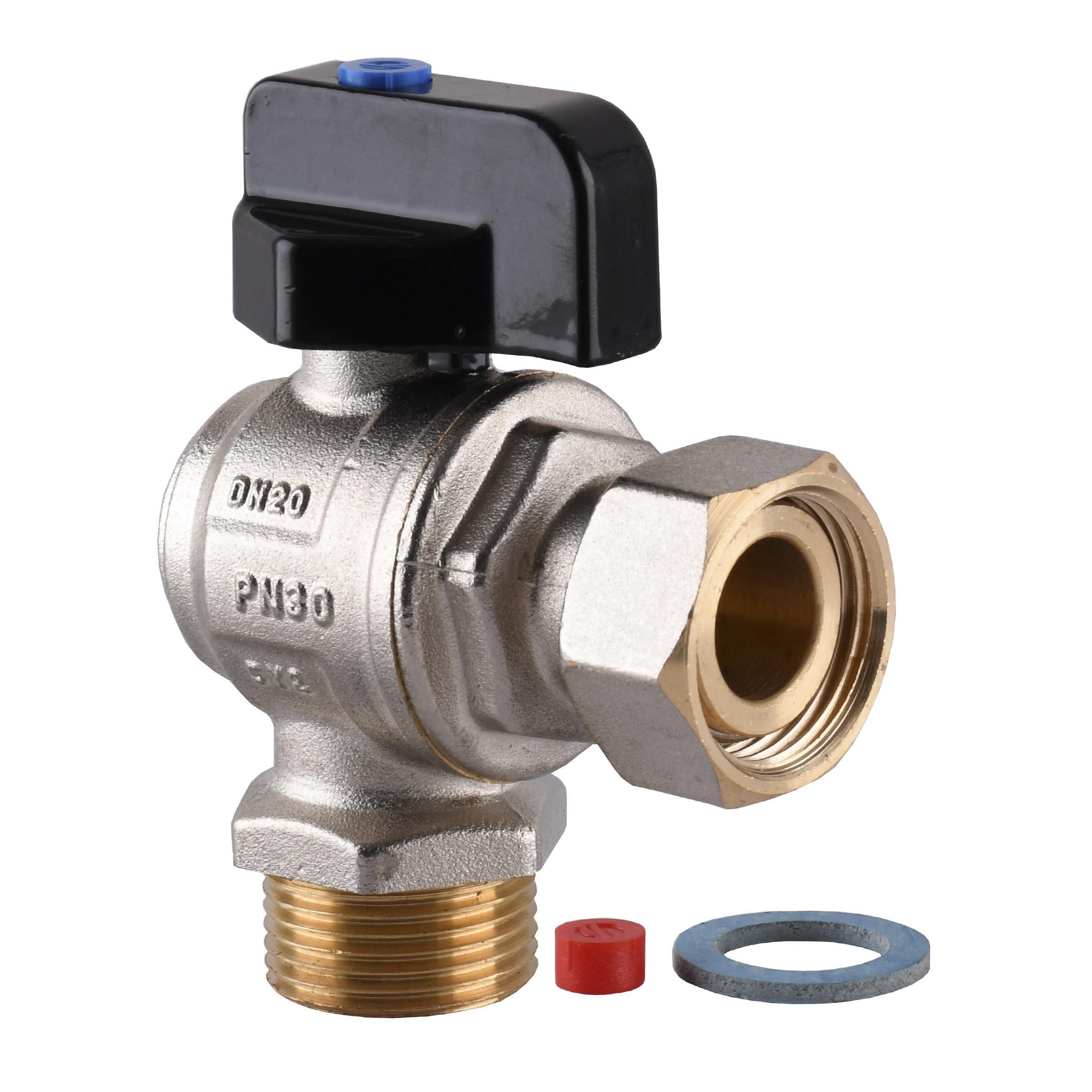Кран шаровый угловой котловый с накидной гайкой Arco 3/4″ 150814 (000025807)