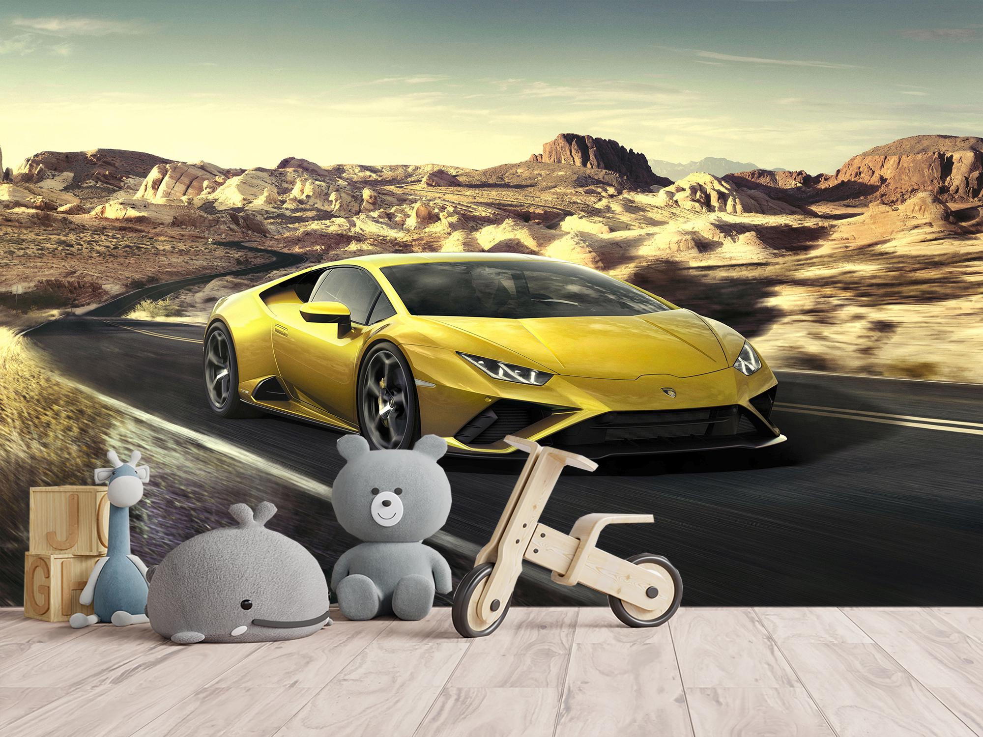 Фотообои флизелиновые 3D Lamborghini 245х368 см (S5CAR-017/7)