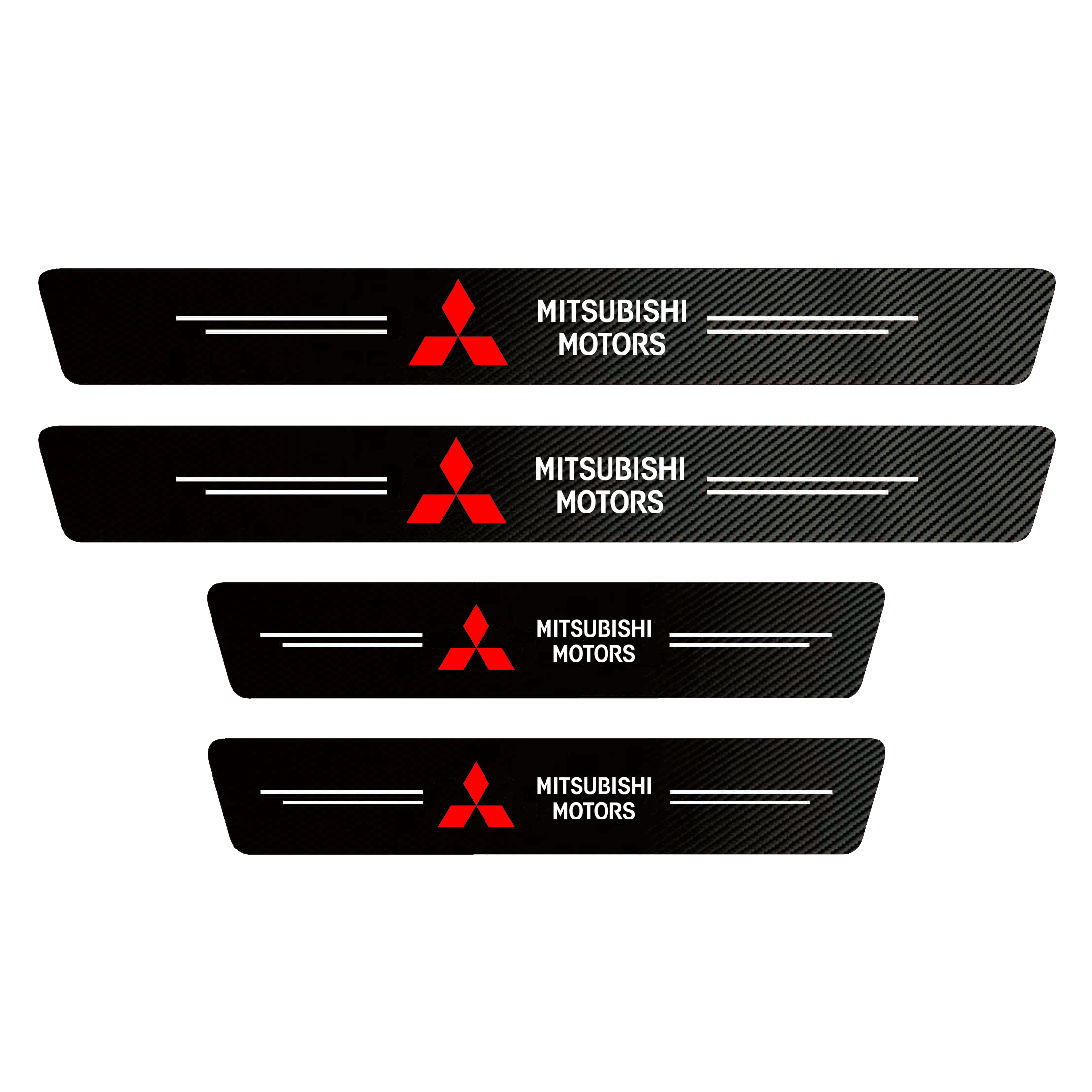 Наклейки на пороги Mitsubishi Motors Carbon універсальні (8982134)