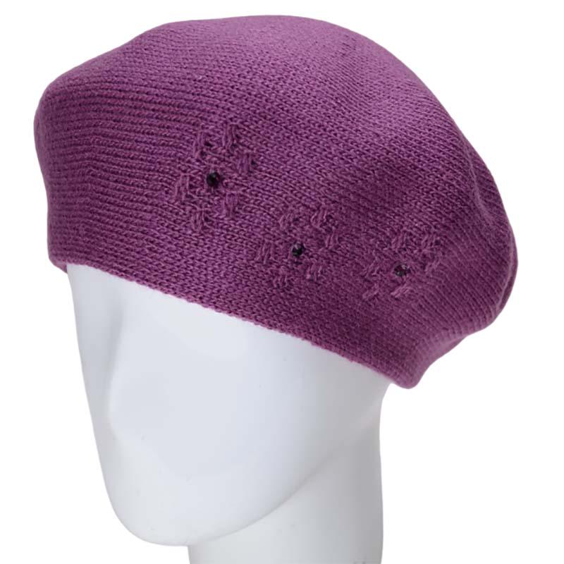 Берет женский Lirus Магна двойной полушерстяной Сиреневый (119069)