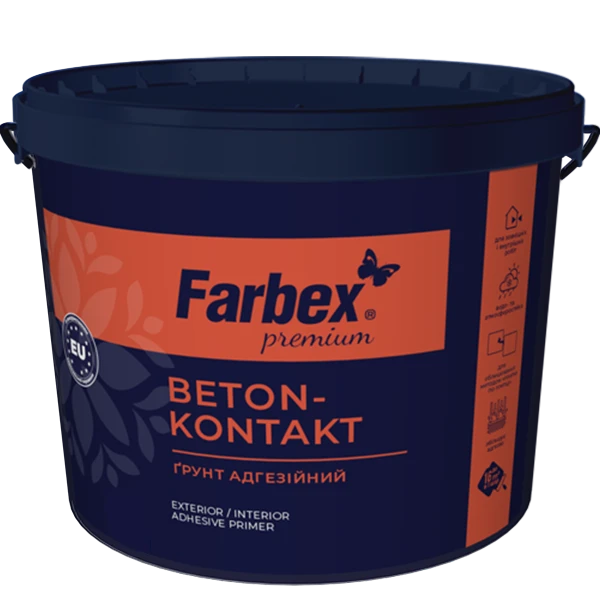 Грунт адгезионный Farbex Бетон-контакт 14 кг Белый (2792906445)