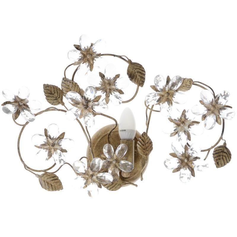 Бра настенное накладное BKL-208W/1B флористика (180080)