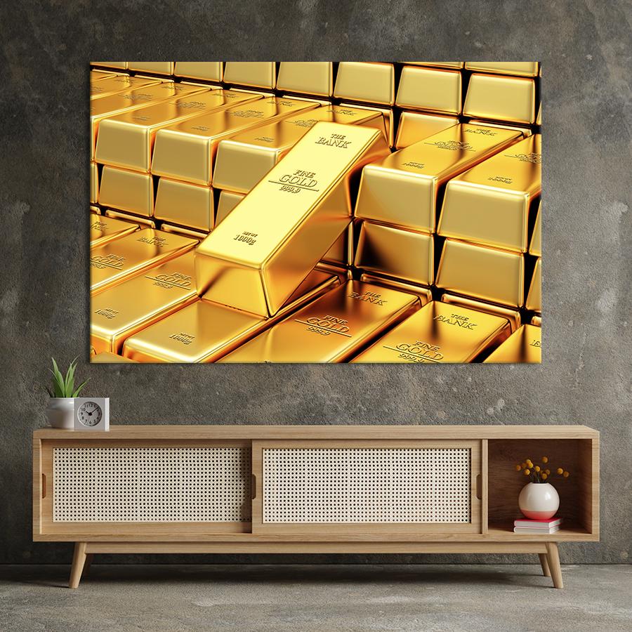 Настенний декор Золотые слитки 120x80 см (2060-1)