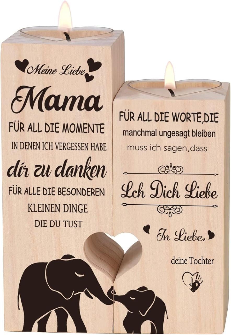 Подсвечник для деревянной мамы в форме сердца