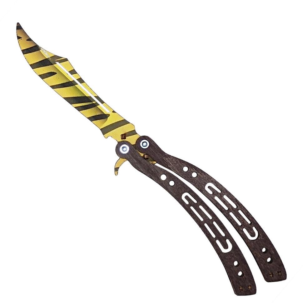 Дитячий іграшковий ніж Сувенірний Метелик Тигр BAL-TI дерев'яний (RLT53236)