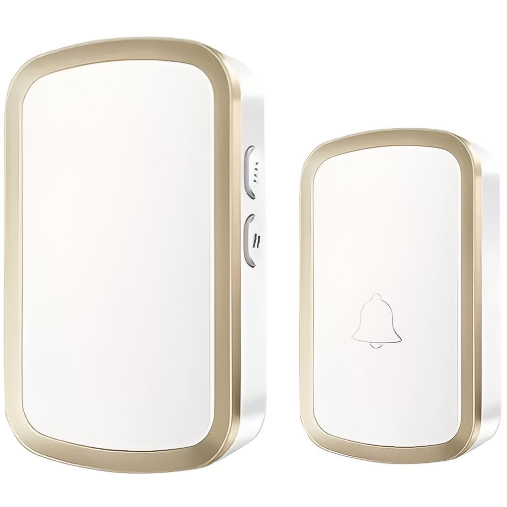 Дверной звонок беспроводной Digital Lion WDB-01b на батарейках до 300м White/Gold (1273)