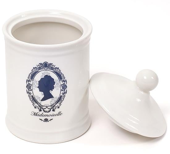 Ємність для засобів гігієни Mademoiselle Ø10,5х18,5 см фарфор (BD-855-154) - фото 2 Ємність для засобів гігієни Mademoiselle Ø10,5х18,5 см фарфор (BD-855-154) - фото 2