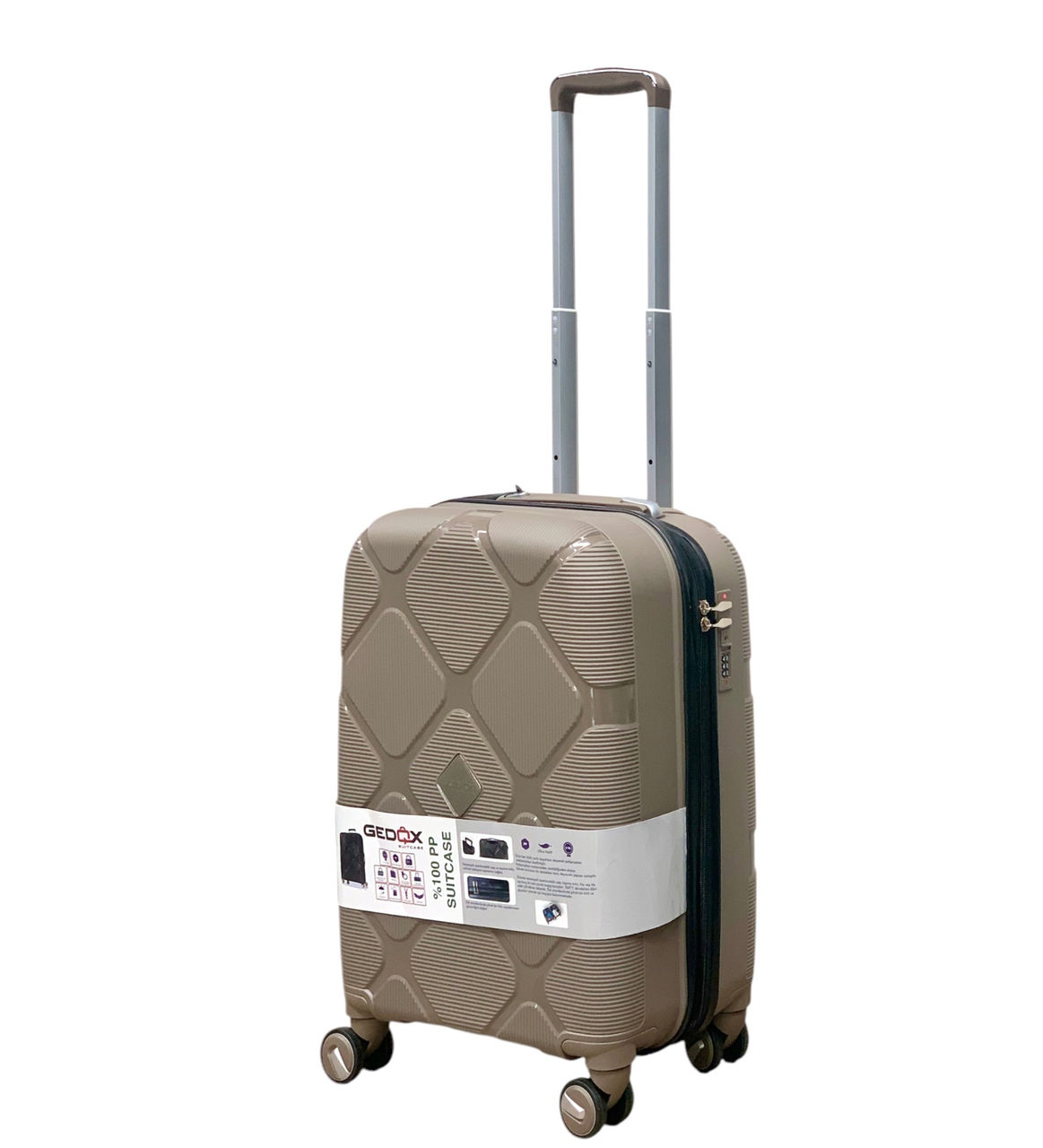 Чемодан Gedox PP004-S полипропилен на 4-х двойных колесах маленький S 50 л - фото 1 Чемодан Gedox PP004-S полипропилен на 4-х двойных колесах маленький S 50 л - фото 1