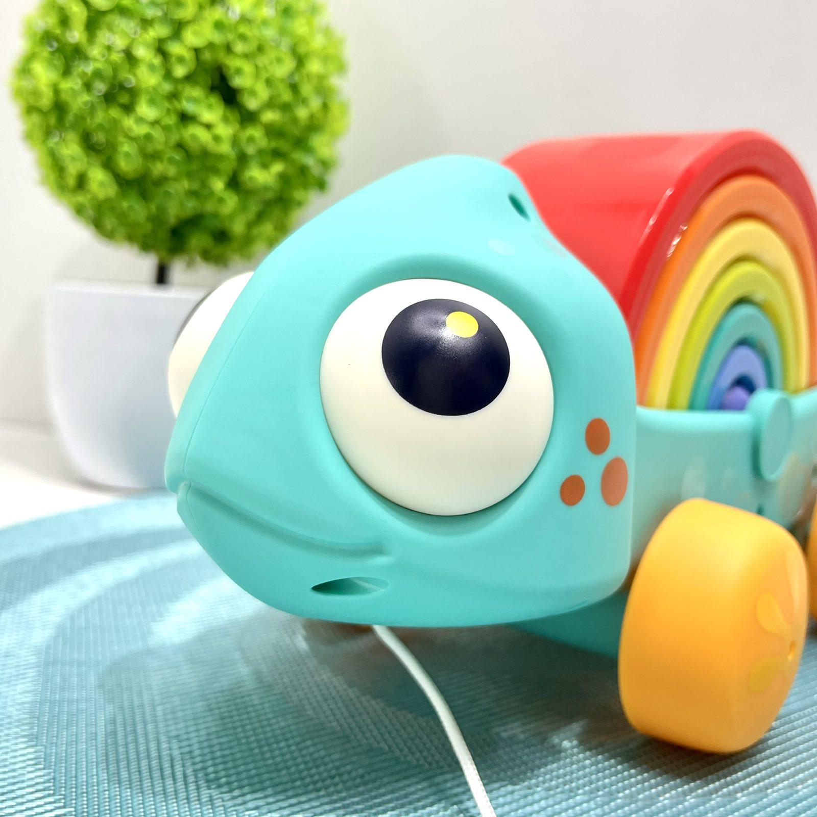 Каталка детская Hola Хамелеон-пирамидка (HA795700) - фото 6 Каталка детская Hola Хамелеон-пирамидка (HA795700) - фото 6