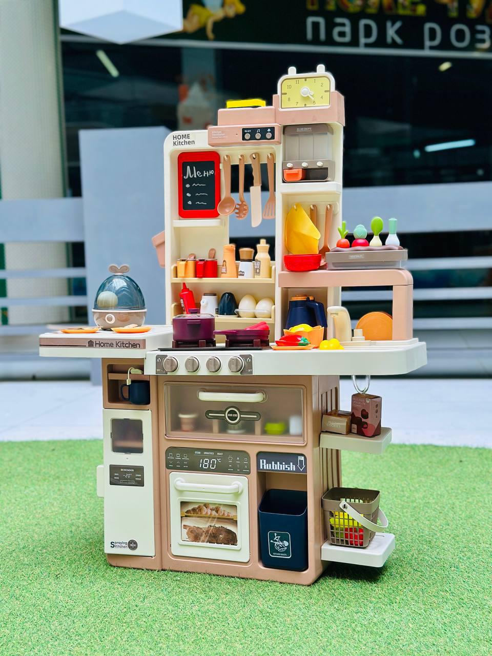 Игровая кухня со светом/звуком/парой 93 см Бежевый (2461)