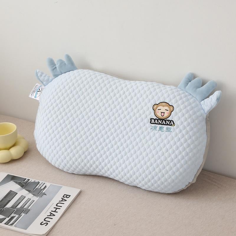 Подушка детская Memory foam Обезьянка 30х50х9/8 см Голубой (31454167)