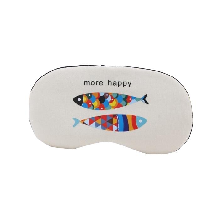 Маска для сна Счастье с охлаждающим эффектом гелевой вставкой 19х10 см Beige (123295)